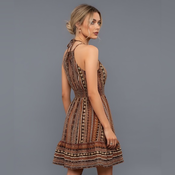 Tribal Print Halter Dress - Picture 4 of 8